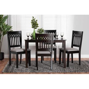 Baxton studio rh389cgreydarkbrown5pcdiningset 2