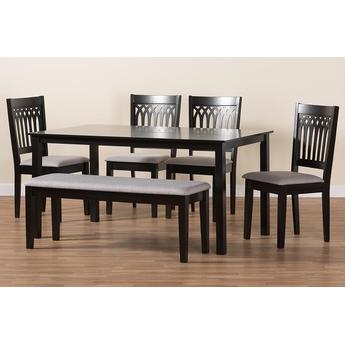 Baxton studio rh389cgreydarkbrown6pcdiningset 11