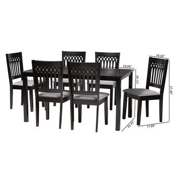 Baxton studio rh389cgreydarkbrown7pcdiningset 11