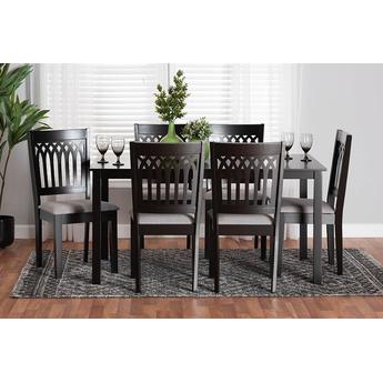 Baxton studio rh389cgreydarkbrown7pcdiningset 9