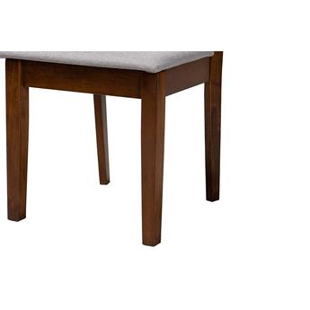 Baxton studio rh389cgreywalnut5pcdiningset 7