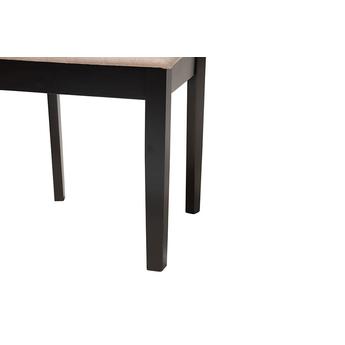 Baxton studio rh389csanddarkbrown5pcdiningset 7