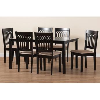 Baxton studio rh389csanddarkbrown7pcdiningset 10