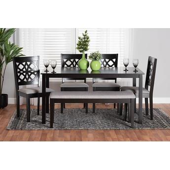 Baxton studio rh391cgreydarkbrown6pcdiningset 2