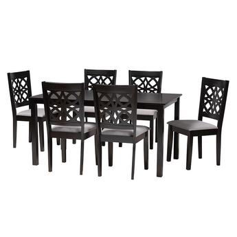 Baxton studio rh391cgreydarkbrown7pcdiningset 1