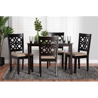 Baxton studio rh391csanddarkbrown5pcdiningset 2