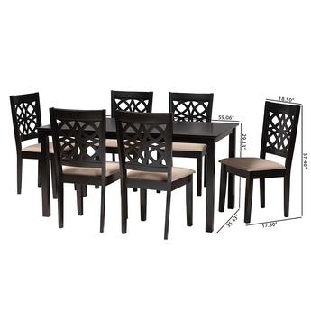 Baxton studio rh391csanddarkbrown7pcdiningset 11