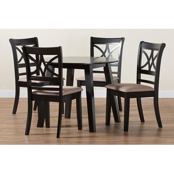 Baxton studio rosiesanddarkbrown5pcdiningset 10