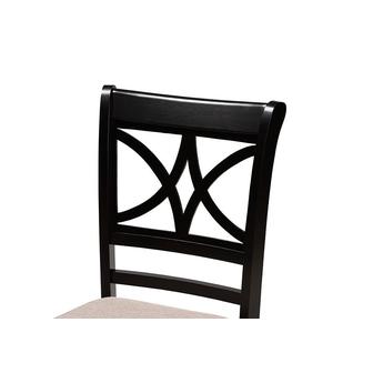 Baxton studio rosiesanddarkbrown5pcdiningset 6