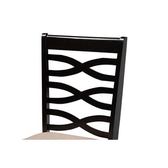 Baxton studio rubysanddarkbrown5pcdiningset 6
