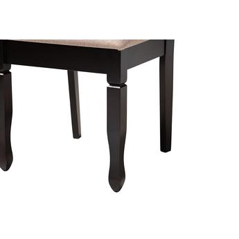 Baxton studio rubysanddarkbrown5pcdiningset 7
