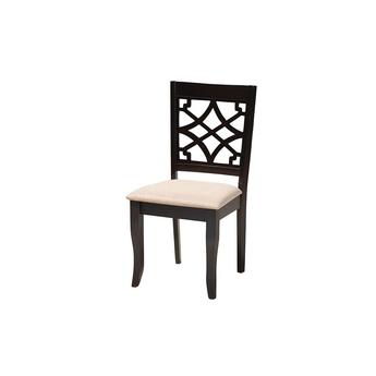 Baxton studio theasanddarkbrown5pcdiningset 5