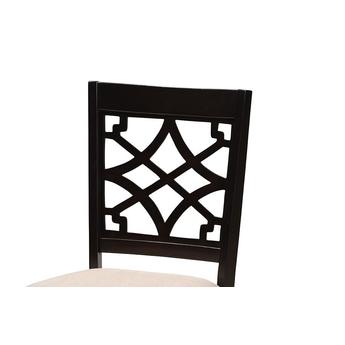 Baxton studio theasanddarkbrown5pcdiningset 6