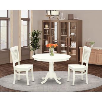 East West Furniture HLVA3LWHW