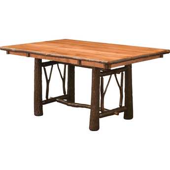 Chelsea Home Enzo Cherry Stain Twig Trestle Table