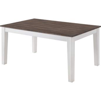 Simmons Upholstery a La Carte White Rectangular Dining Table