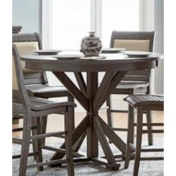 Progressive furniture willow distressed on sale white round counter table