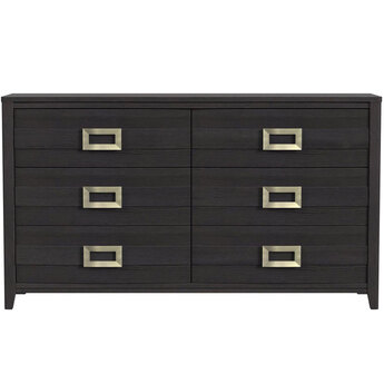 Tobias 6 Drawer Dresser — Black