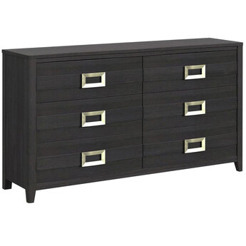 Tobias 6 Drawer Dresser — Black — thumbnail 2