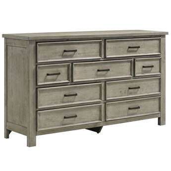 Finlay 9 drawer Dresser- Drift Gray