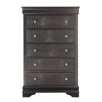 Pompei Metallic Chest - Gray