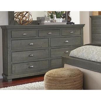 Progressive Furniture Willow Dresser P60023 Distressed Dark Gray