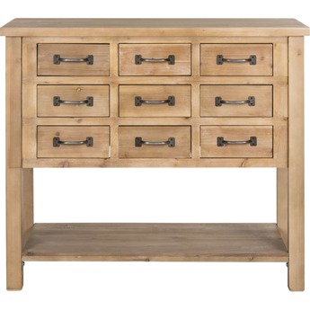 Safavieh Mendie Natural Oak 9-Drawer Chest