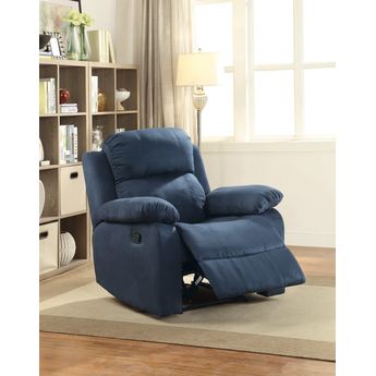 Acme Furniture Parklon Blue Microfiber Recliner