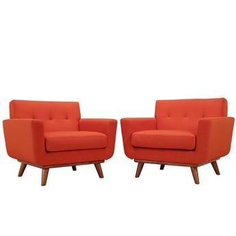 Modway Engage Fabric Arm Chair EEI1284ATO Atomic Red