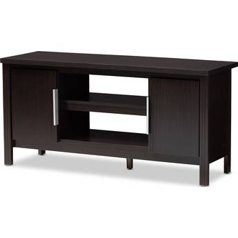 Baxton Studio Marley Modern & Contemporary Wenge Brown Finished TV Stand