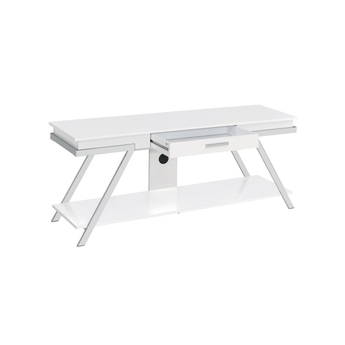 Zena 65-Inch Yves TV Stand - White — thumbnail 3