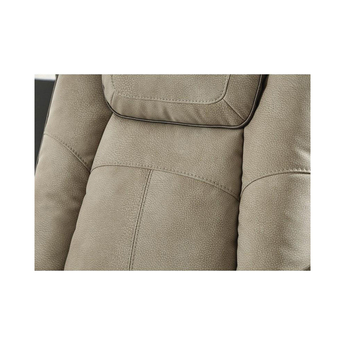 Next-Gen DuraPella Power Reclining Leather Look Loveseat - Brown — thumbnail 10