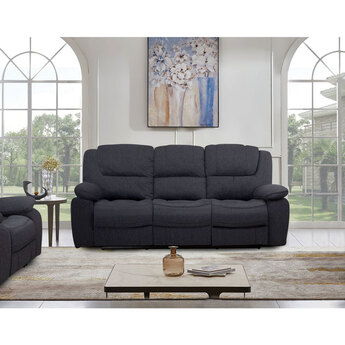 Kayla Dual Reclining Sofa - Midnight