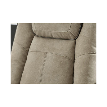 Next-Gen DuraPella Power Reclining Leather Look Sofa - Brown — thumbnail 10