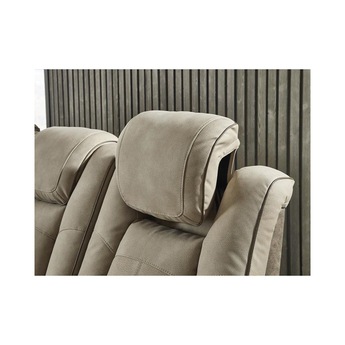 Next-Gen DuraPella Power Reclining Leather Look Sofa - Brown — thumbnail 8
