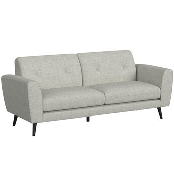 Sonata Sofa — Palmer Smoke with Black Legs