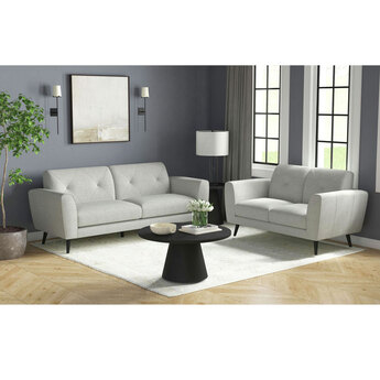 Sonata Sofa — Palmer Smoke with Black Legs — thumbnail 2