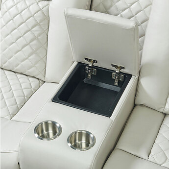 Carlo Power Motion Loveseat with Power Headrest — thumbnail 3