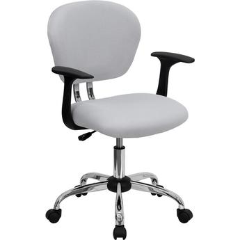 Flash Furniture H2376FWHTARMSGG