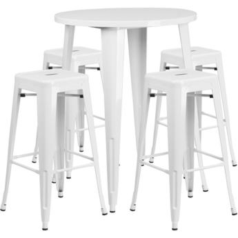 Flash Furniture CH51090BH430SQSTWHGG