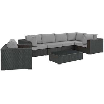 Modway EEI1878CHCGRYSET