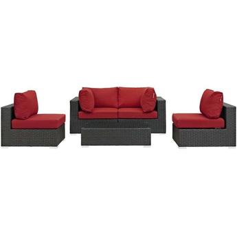 Modway EEI1882CHCREDSET