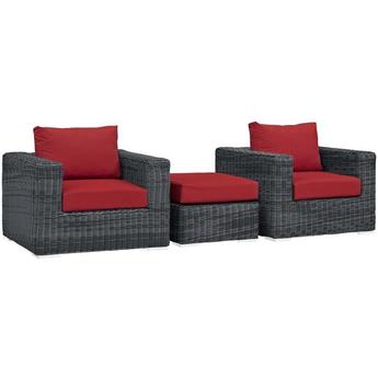Modway EEI1905GRYREDSET