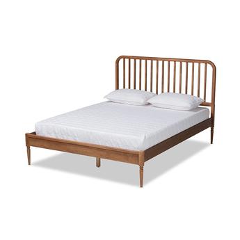 Baxton studio mg0058walnutqueen 2