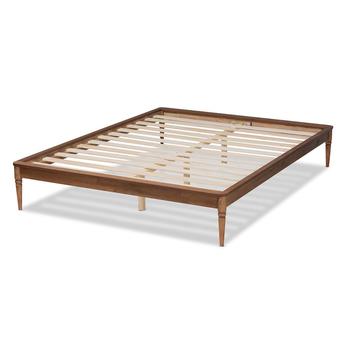 Baxton studio mg0061walnutqueenframe 15