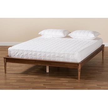 Baxton studio mg0061walnutqueenframe 8