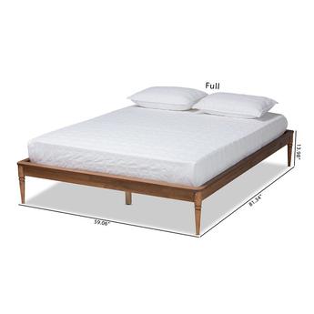 Baxton studio mg0061walnutqueenframe 9