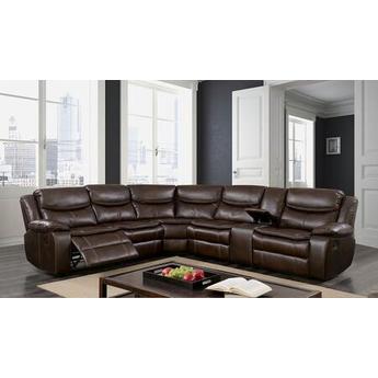 Furniture of america cm6982brsectional 1