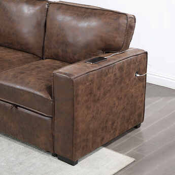 Reversible Pull Out Sofa Bed with USB — thumbnail 2