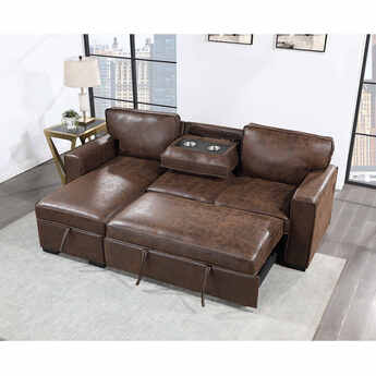 Reversible Pull Out Sofa Bed with USB — thumbnail 5